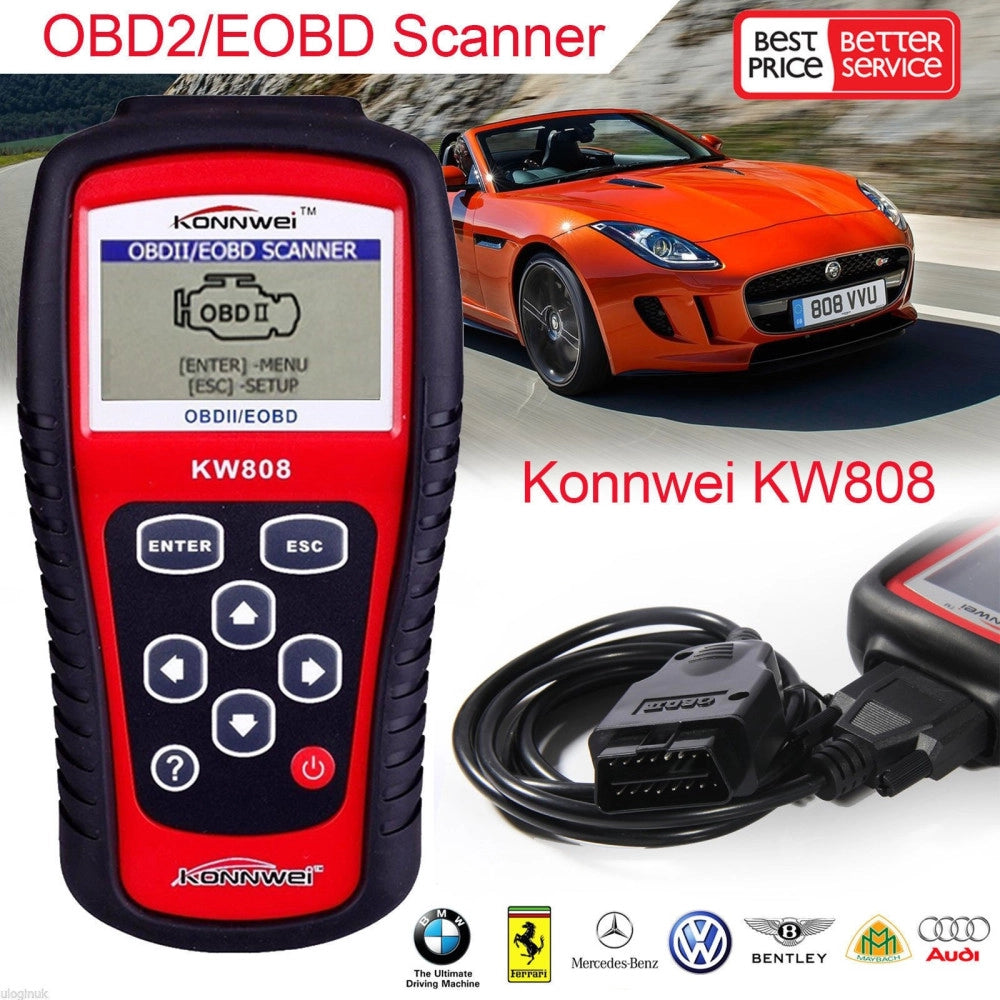 Trade Shop - Scanner Eobd Odbii Obd2 Lettore Codici Di Guasto Auto Veicoli Scansione Diagnosi -
