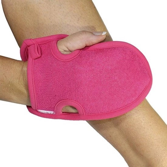 Pelle scrostita rimuovente - Rimuovi la pelle morta e secca, Tan Remover, guanti di pulizia per spugna per doccia, bagno, centro benessere, spazzola per il corpo, sapone, detersivo, peeling per braccia e gambe, asciugamano per il viso
