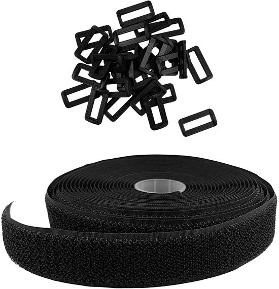 Cinturino di fissaggio a caldo 6 metri - Cinturino per cavi - Spilla di plastica 30 pezzi - Sostanzialmente duraturo - Organizzazione dei cavi - Adatto per uso domestico/ufficiale - Cinturino per cavi