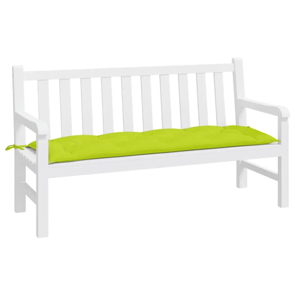 Cuscino per Panca-Cuscini per panchina Verde Brillante 150x50x3 cm in Tessuto Oxford 724814