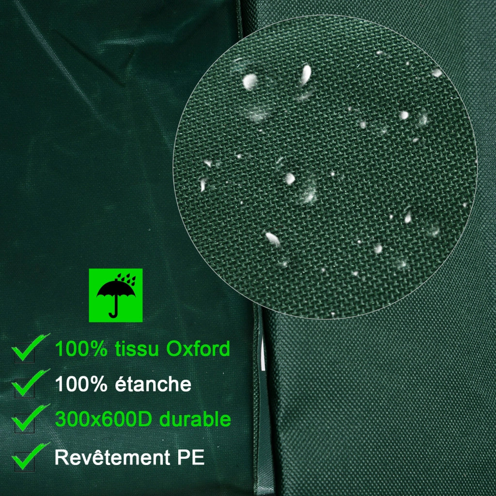 Copertura Protettiva per Divano da Giardino ¨C Minimal ¨C Verde 210x140x80 cm