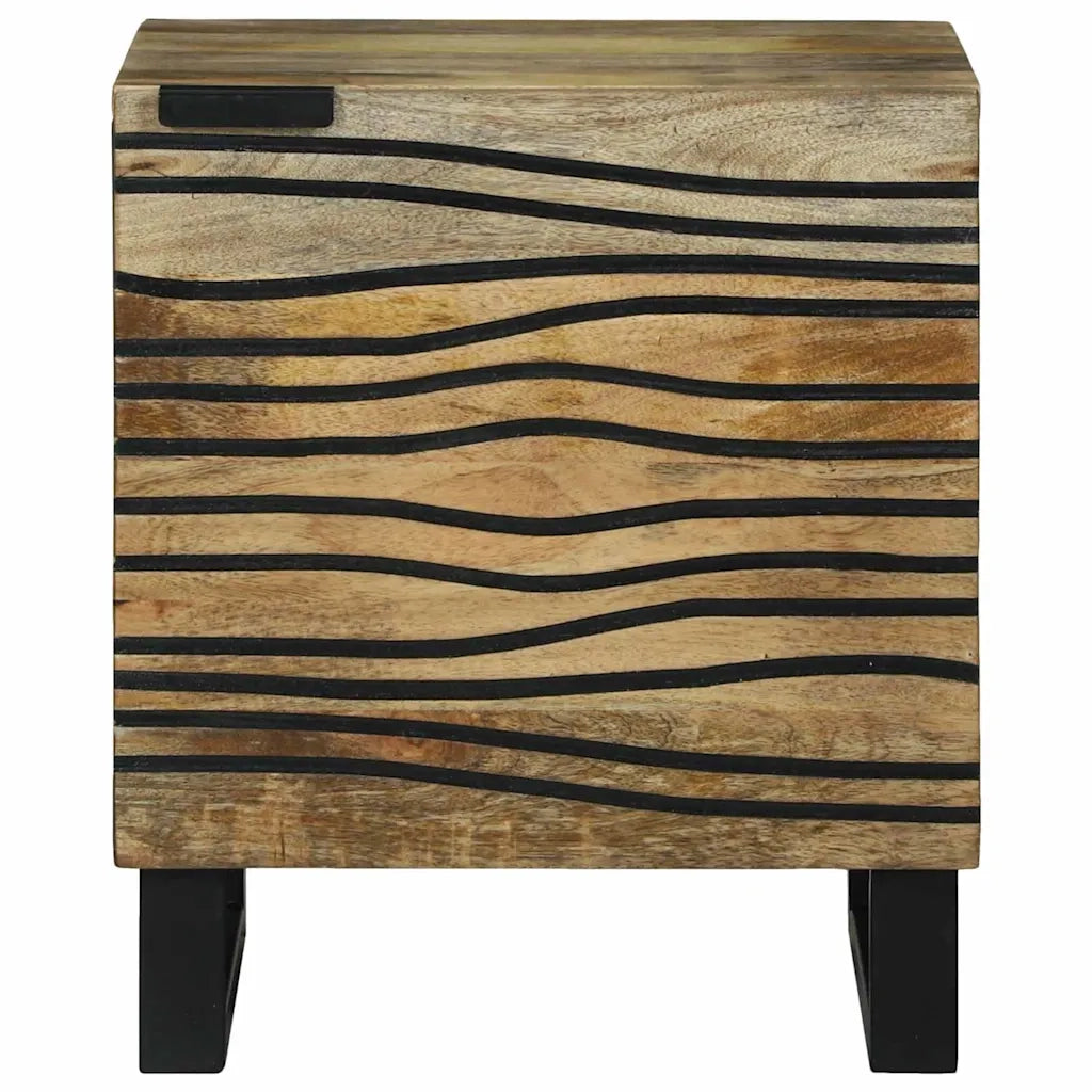 vidaXL Comodini Marrone e Nero 40 x 33.5 x 46 cm