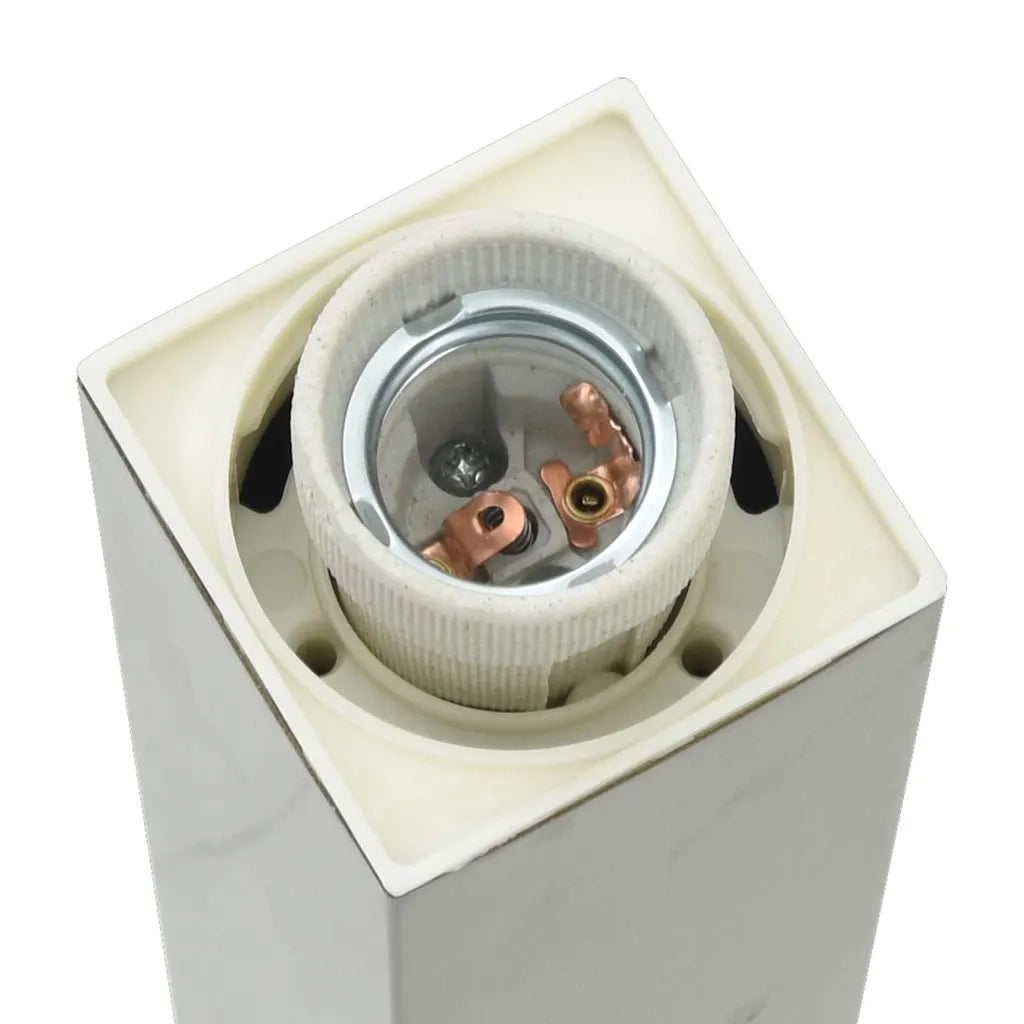 Lampada a paletto con presa elettrica 80 cm Acciaio Inox IP44 4006061