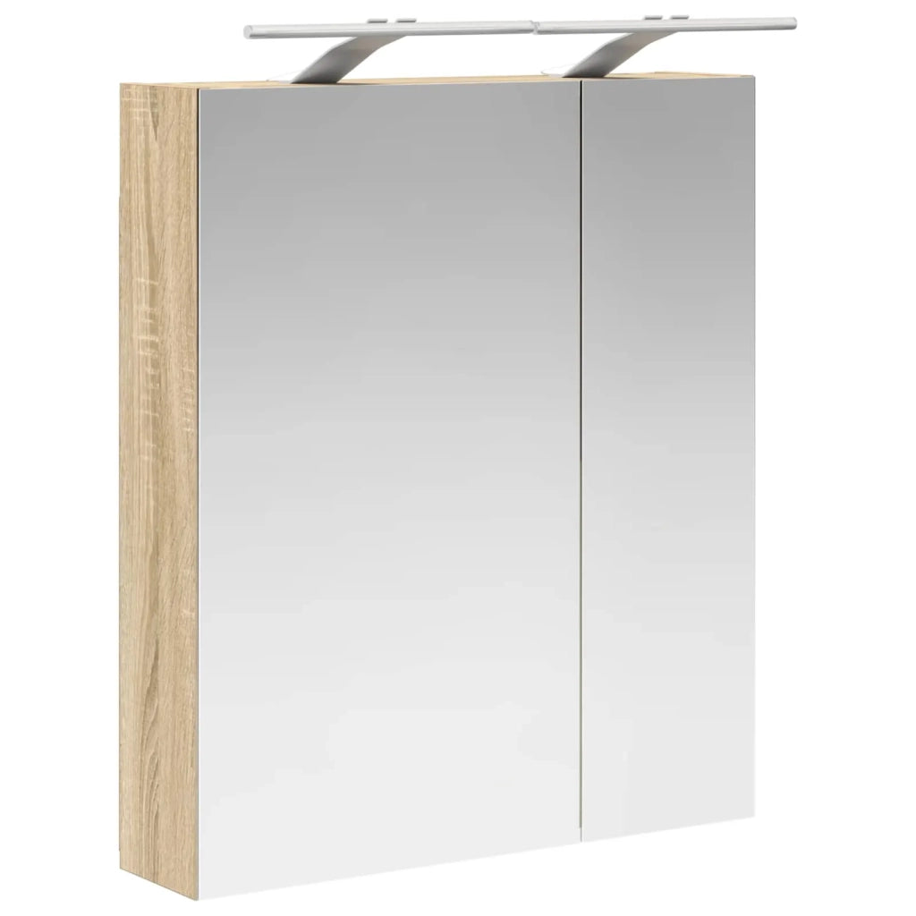 Mobiletto per specchio da bagno Rovere Sonoma 60 x 14,5 x 70 cm 889065