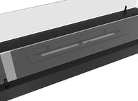 Camino a Bioetanolo Trifacciale da Incasso 100x50 cm Inside U 1000 V1 Nero con Vetro