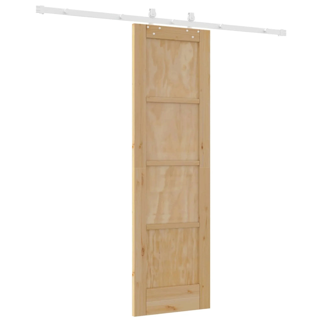 Porta scorrevole Naturale e Bianco 61 x 198,5 cm 3445530