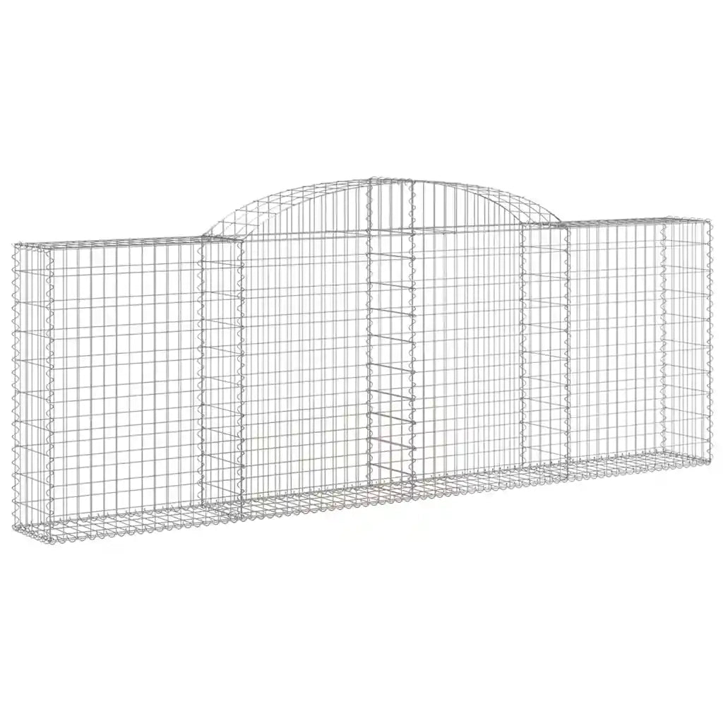 Cesti Gabbioni ad Arco 8 pz 300x30x100/120 cm Ferro Zincato