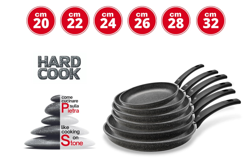 Padella Antiaderente 1 Manico Ø22 cm Olympia Hard Cook