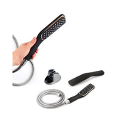Trade Shop - Doccia Doccetta Soffione Anticalcare Tubo Flessibile 1,8mt Supporto Muro 52338 -