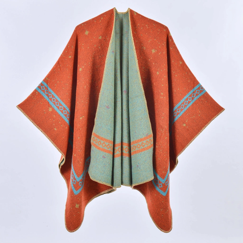 Sciarpa a doppio taglio, semplice ed elegante, sciarpa calda, mantella, coperta per l'aria condizionata in ufficio