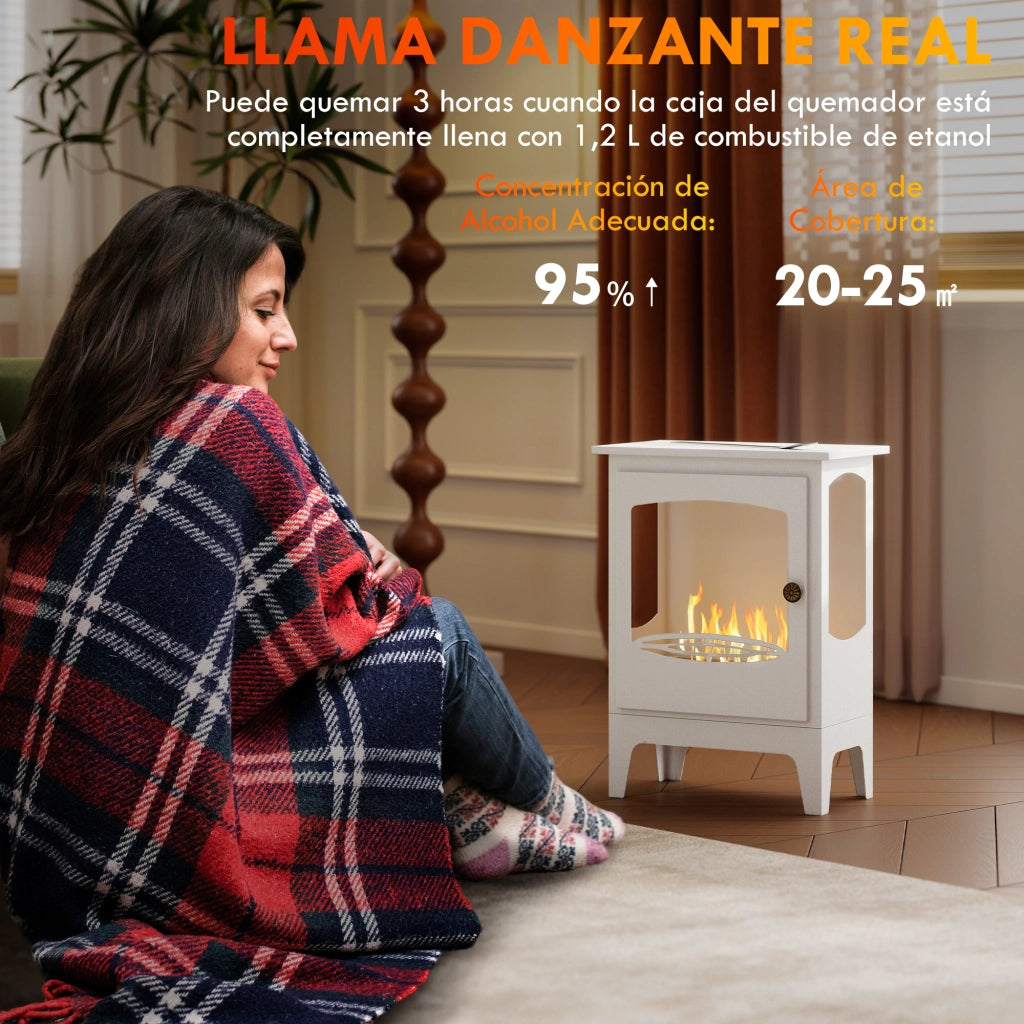 Camino a Bioetanolo ¨C zephmum ¨C Nero 39x26x54 cm