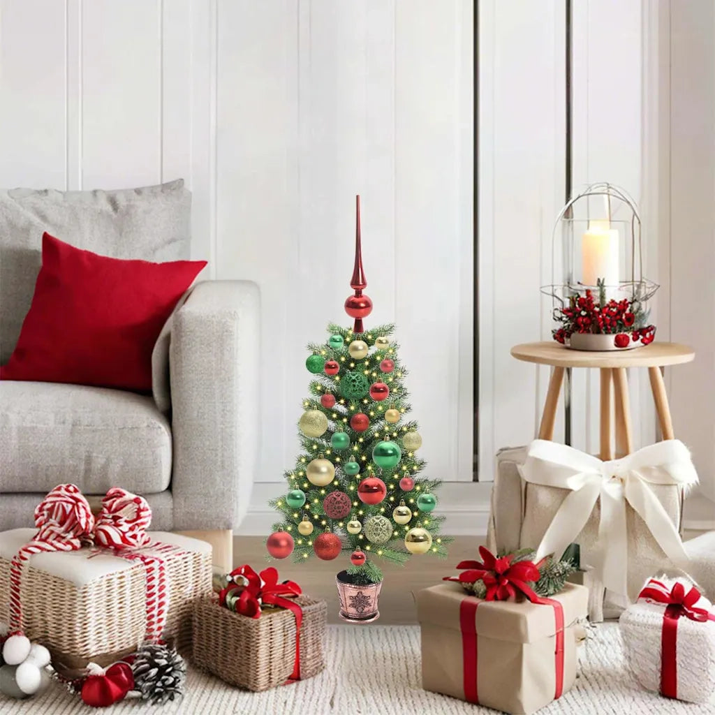 Albero di Natale con 150 LED con supporto Verde 65 cm PE 3396299
