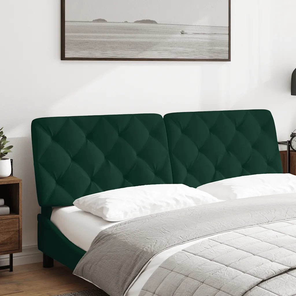 Cuscino Testiera Verde Scuro 160 cm in Velluto CFW4916999