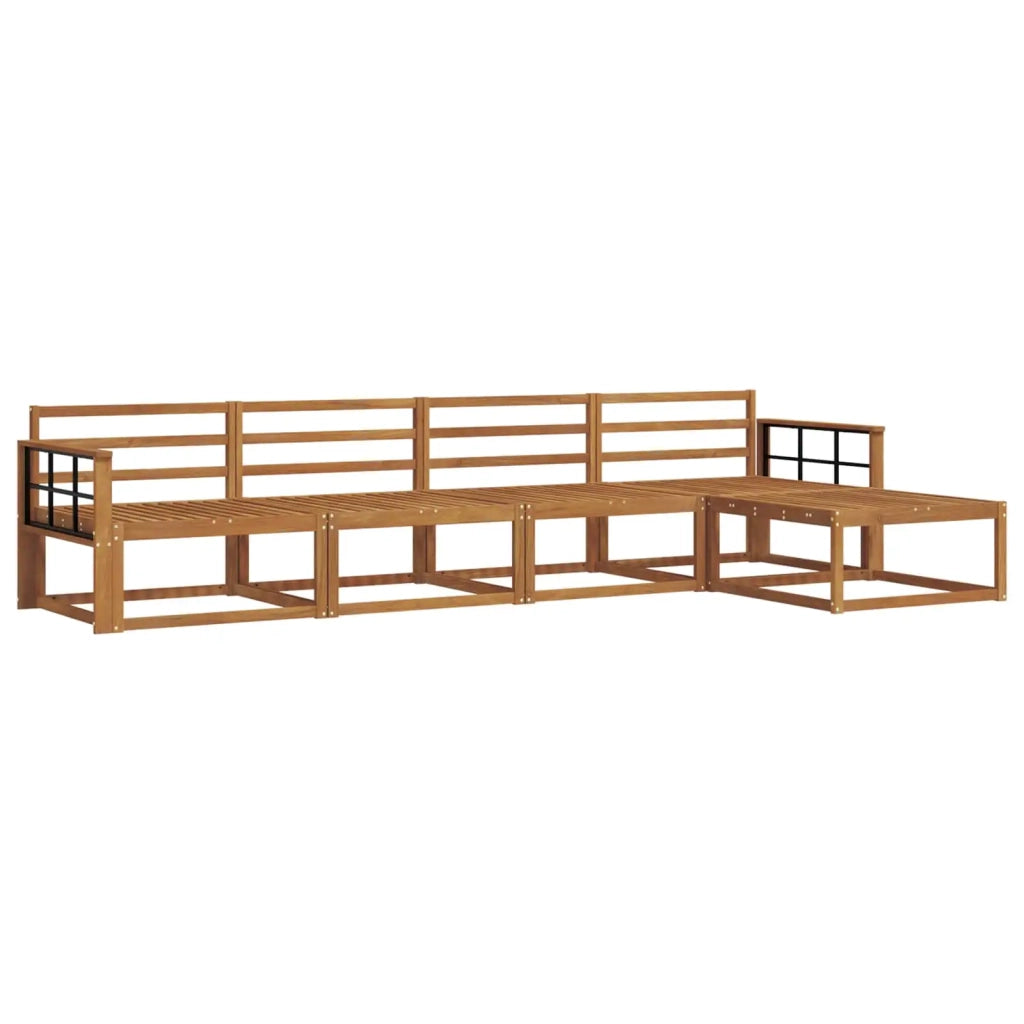 Set di divani da esterno 5 pcs Naturale