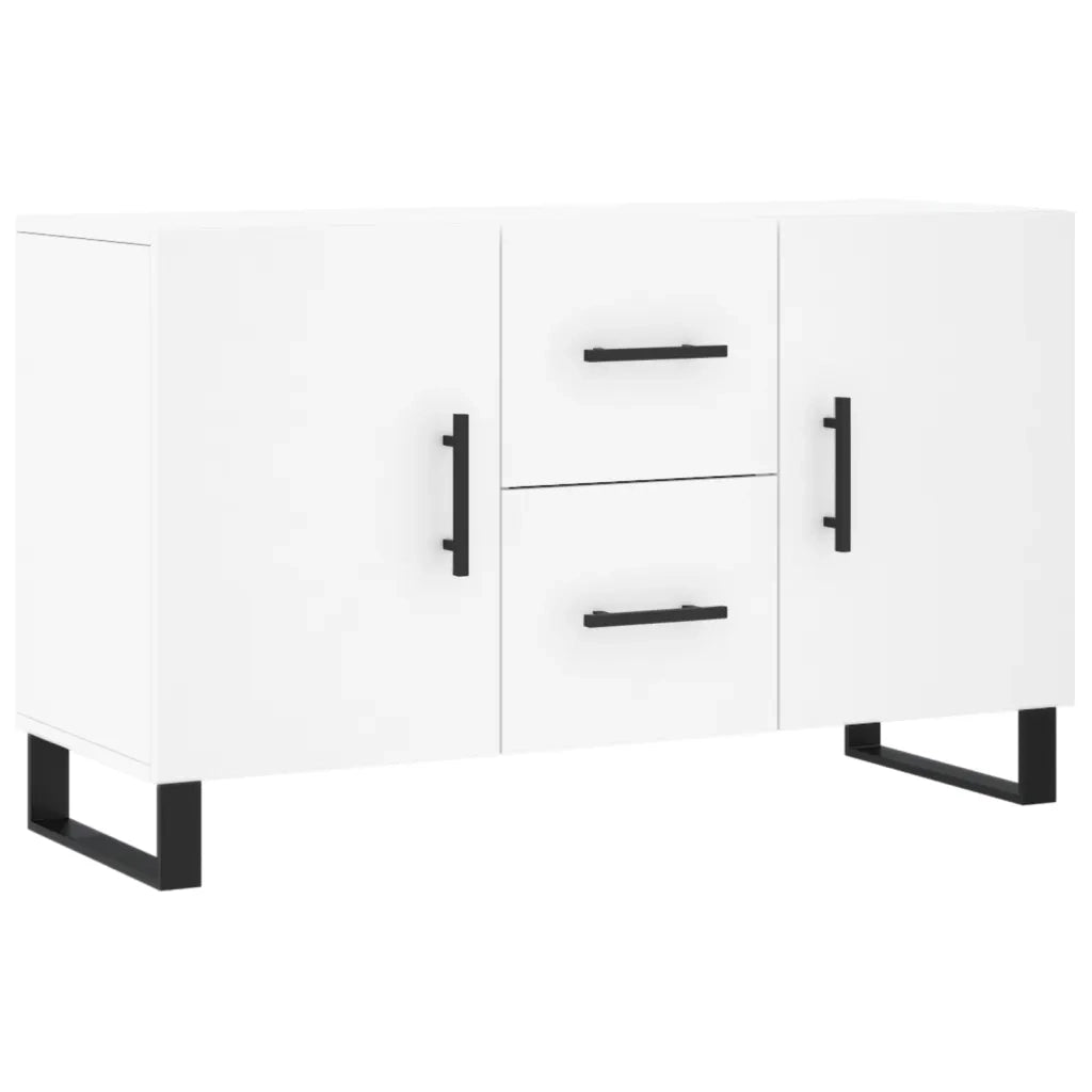 Credenza-Buffet-Armadio da cucina Bianca 100x36x60 cm in Legno Multistrato 321815