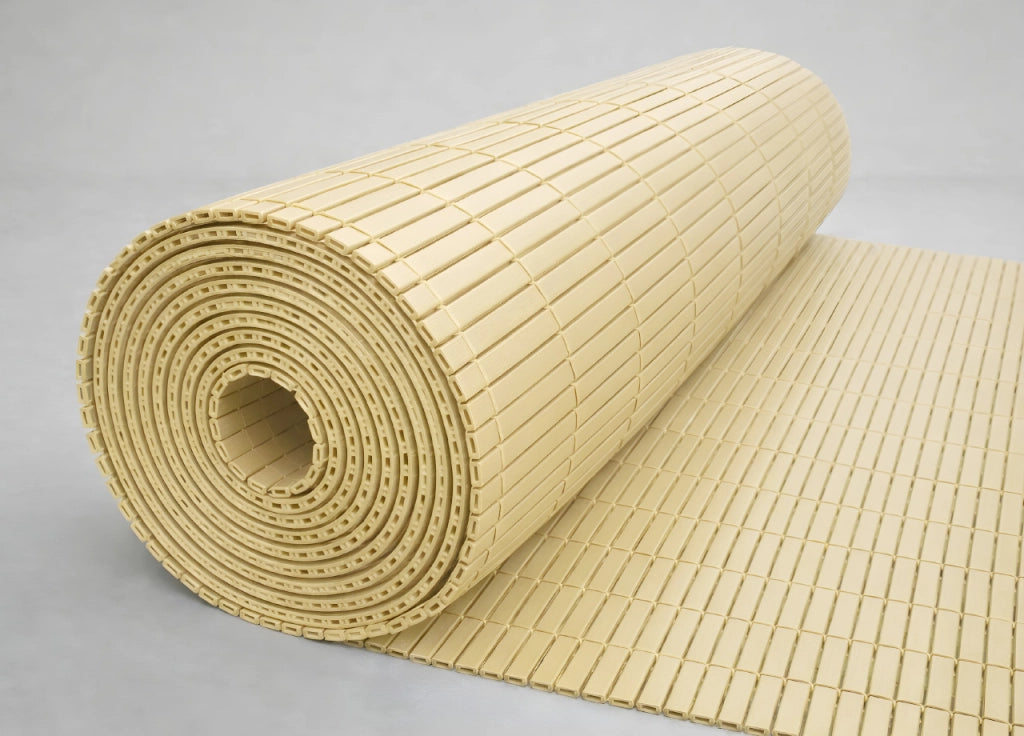 Rotolo Arella PVC Rete Recinzione Listelle Frangivista Da Esterno - 100x500 - Natural