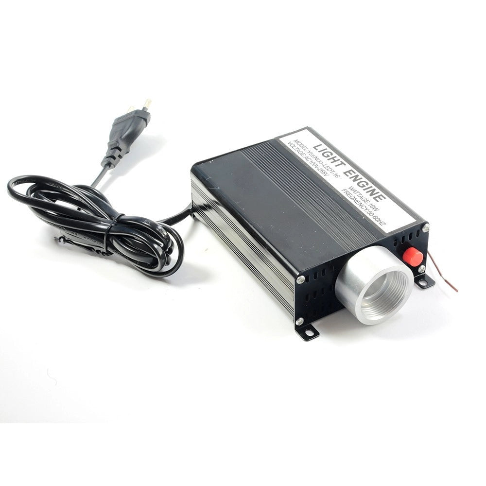 Trade Shop - Kit Cielo Stellato Led Multicolore 16w + Rotolo Da 1500mt Fibra Ottica 16 Colori -