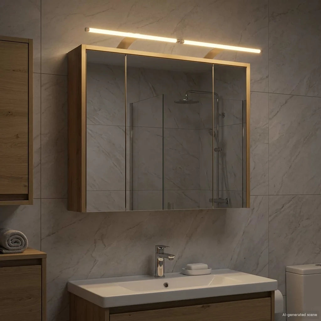 Mobiletto per specchio da bagno Rovere Artigianale