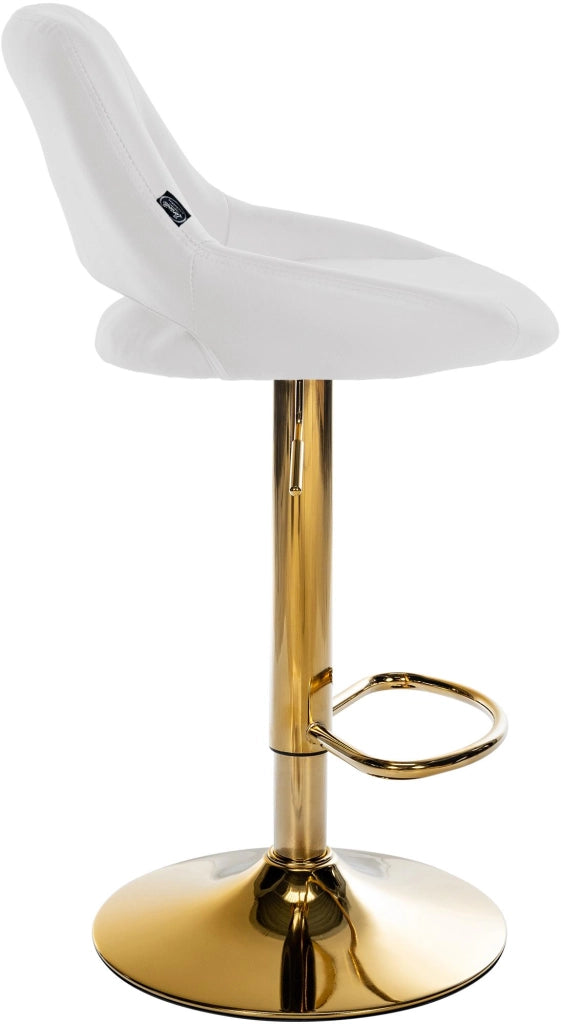 Sgabello da bar Milet in ecopelle oro 5