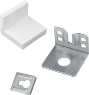 Set di 4 kastophangers per fissaggio a parete - Fissaggio angolare e pezzi di ricambio per scaffalature Ikea Kallax
