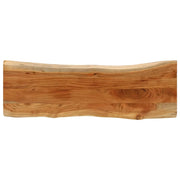 Piano Tavolo 110x40x3,8 cm Rettangolare Legno Acacia Bordi Vivi