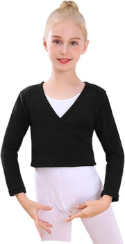 Giubbotto in Felpa a Maniche Lunghe per Bambine, Ragazze e Donne - Nero - Taglia S (90-110 cm)