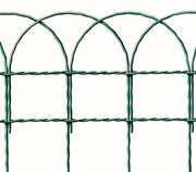 1rotolo rete recinzione in acciaio zincato plastificato ornamentale h40 cm 25 mt cod:ferx.32178.s