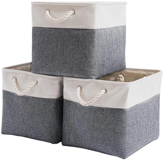 Scatola di Stoccaggio Grande - Scatola di Stoccaggio con Coperchio - Scatola di Stoccaggio a Scatola - Scatola di Stoccaggio Abbigliamento - Scatola di Stoccaggio per Bambini - Leggera e Sostenibile 33 x 33 x 33 cm - Scatola di Stoccaggio Portatile