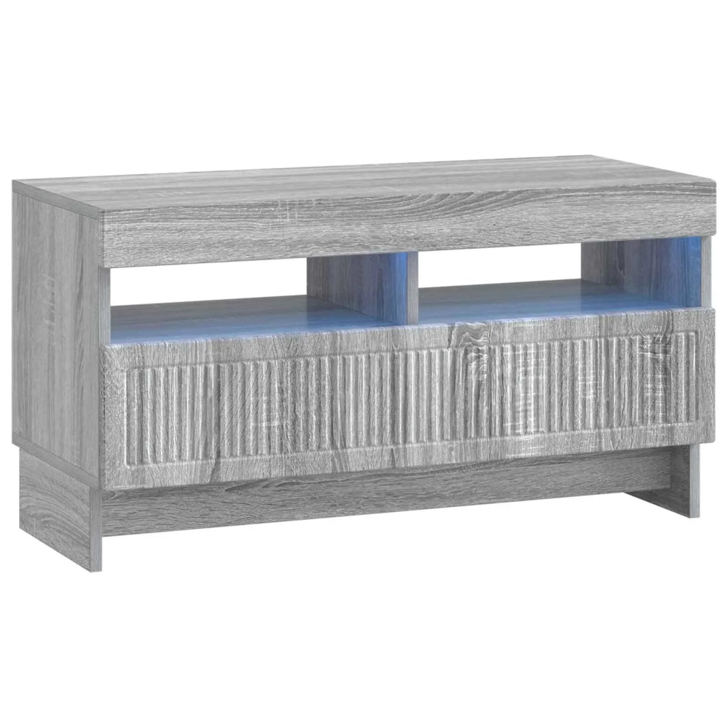 Mobile TV LED a 5 pezzi Sonoma grigio Legno ingegnerizzato 3416425
