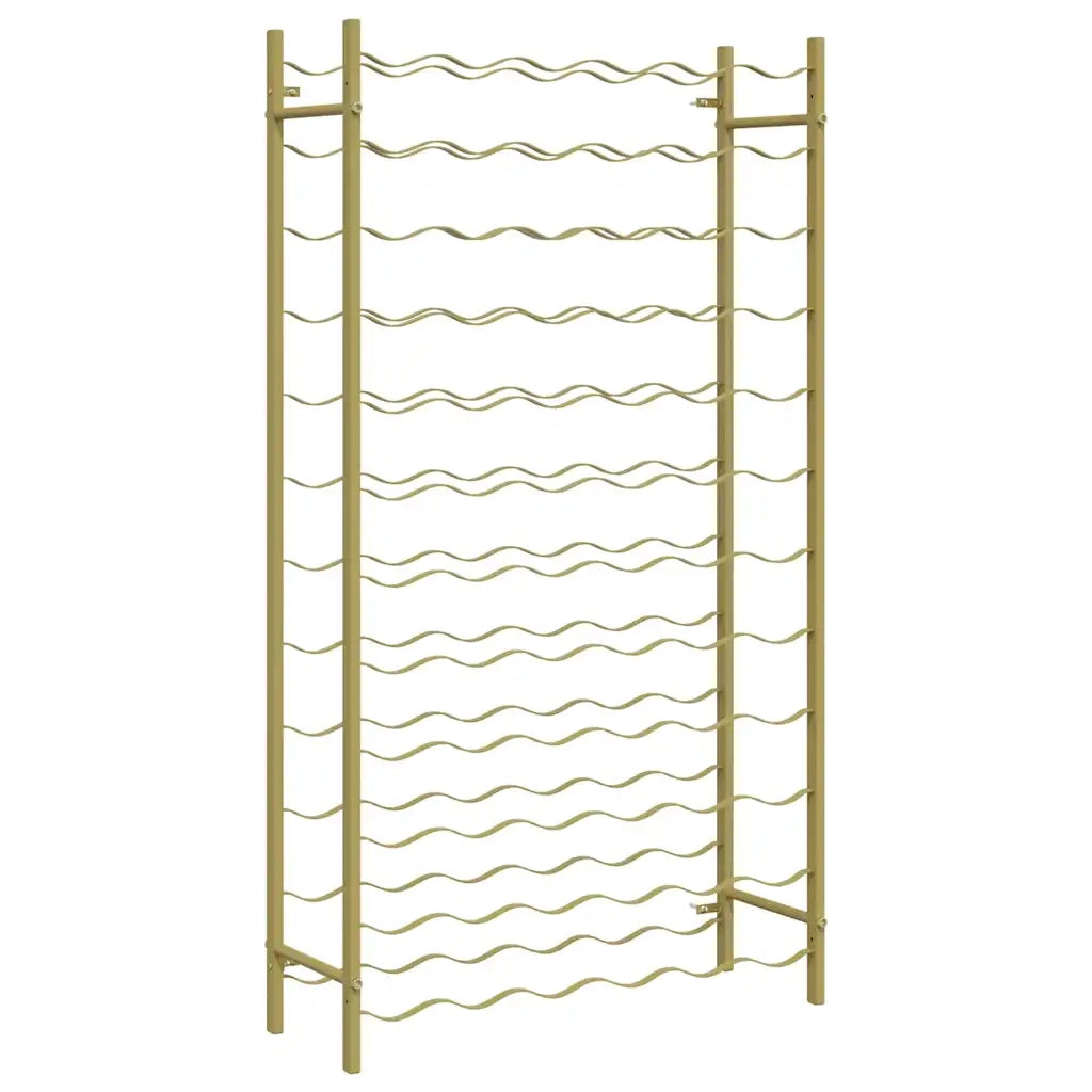 Portabottiglie per 72 Bottiglie Metallo Oro CFW1057420