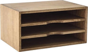 Organizzatore di Documenti per Ufficio con 3 Cestelli - Scatola di Archiviazione in Legno per Ufficio 

Modello: 
Dimensioni: 
Peso: 
Materiali: Legno 
Capacità di archiviazione: 3 cestielli