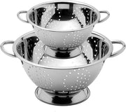 Set di Sfoglia e Zeppa per Cucina - Acciaio Inossidabile - Con Maniglie - 18 e 24 centimetri
