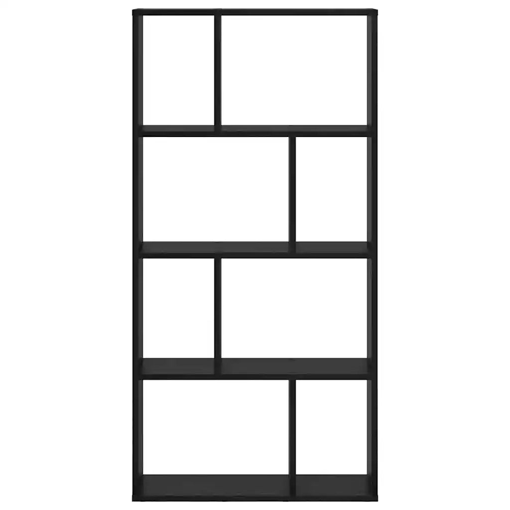 Armadio per Libri 8 livelli 60 x 20 x 120,5 cm Rovere Nero 869254