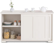 Armadietto da Cucina Mobiletto per Cucina Composto da 2 Porte Scorrevoli Dimensioni: 106,7 x 33 x 62,6 cm (Nero)