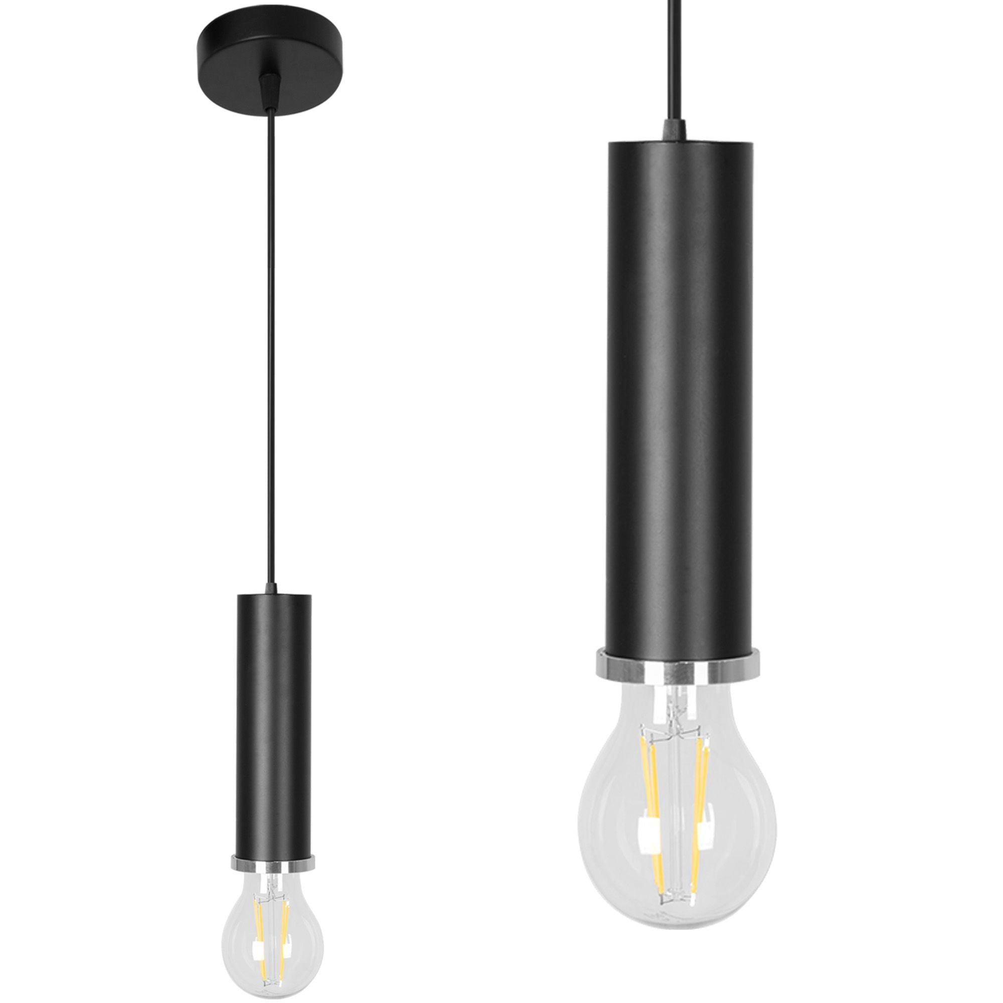 Lampada Da Soffitto Pensile Singola Osti A Black