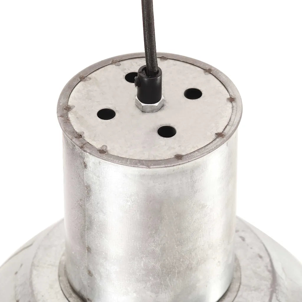 Lampada a Sospensione 25 W Argento Rotonda 28,5 cm E27 320567