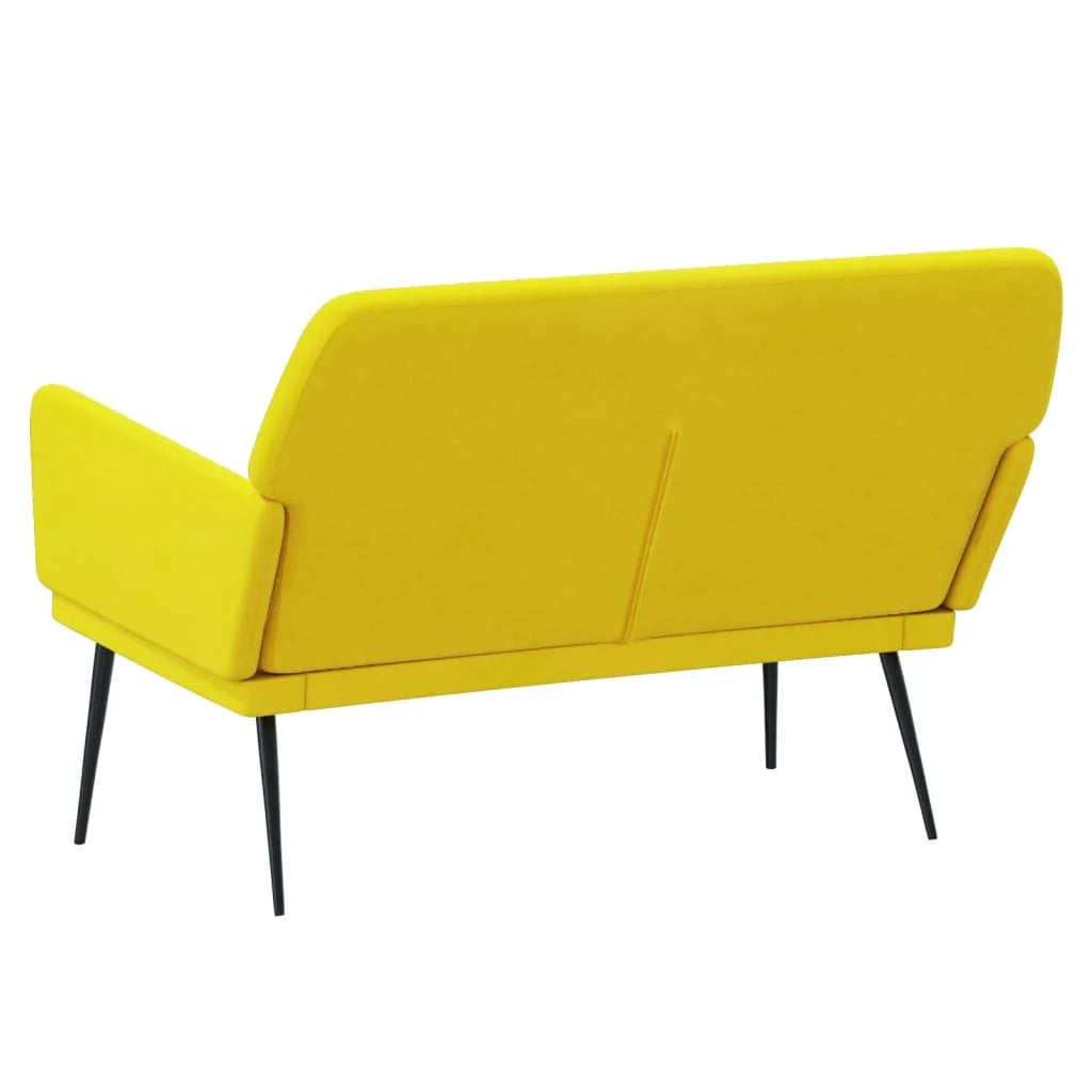 Panca/panca 108 x 79 x 79 cm velluto giallo 02_0010623