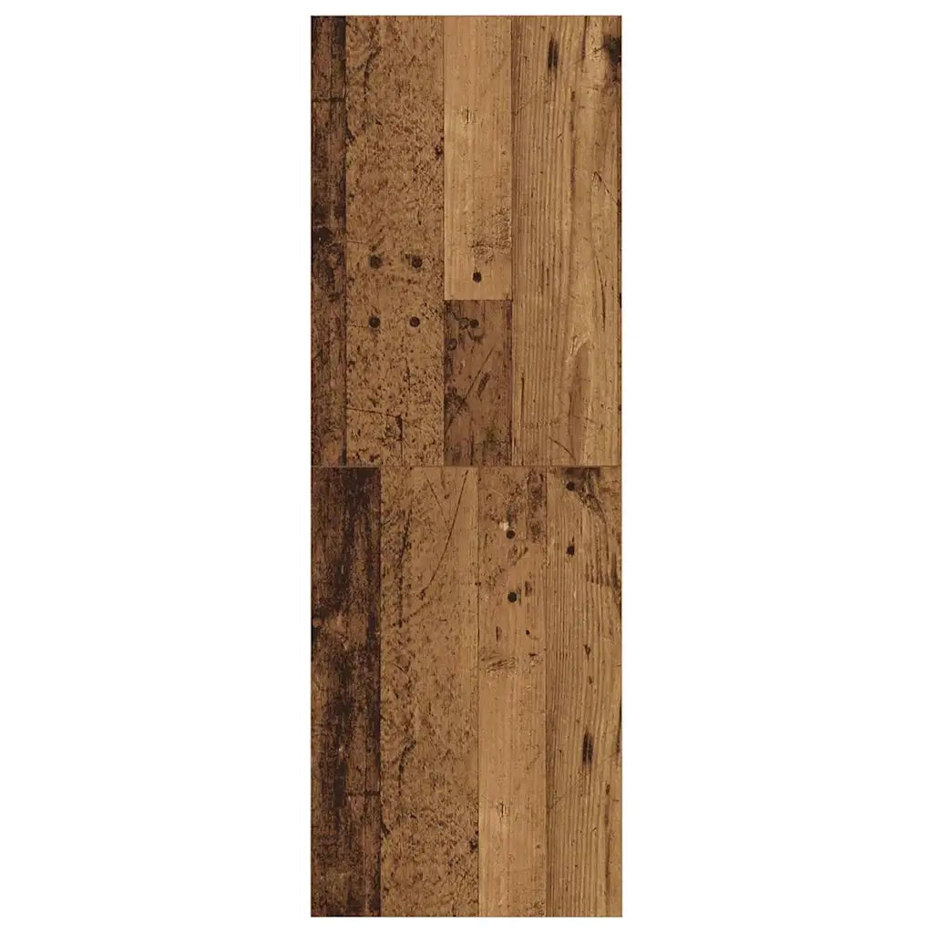 vidaXL Mobile TV da Muro Legno vecchio 37 x 37 x 107 cm