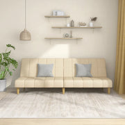 Divano Letto a 2 Posti-Sofa Letto 2 Posti-Daybed Crema in Tessuto 346075