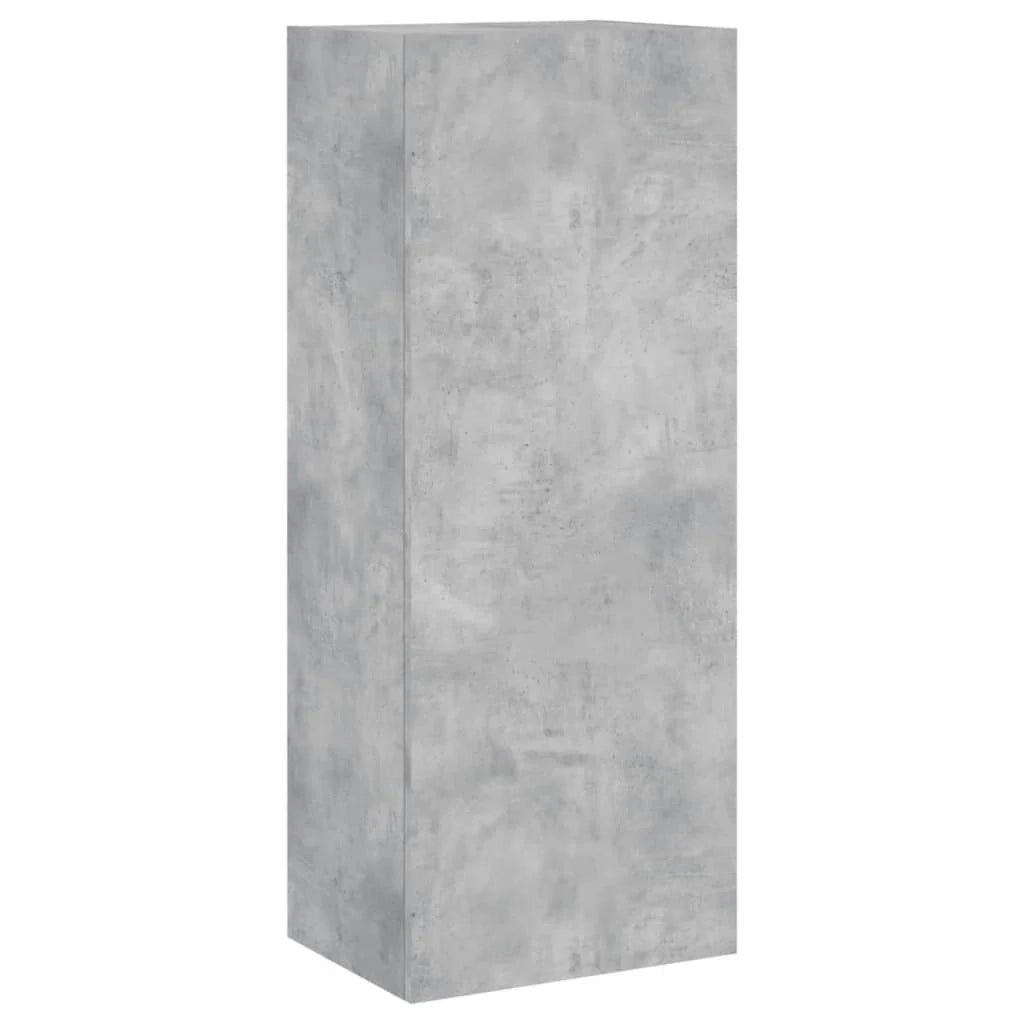 Mobile TV multimediale mensola TV credenza TV montaggio a parete adatto per sala da pranzo soggiorno camera da letto 40,5 x 30 x 102 cm legno ingegnerizzato grigio 02_0027778