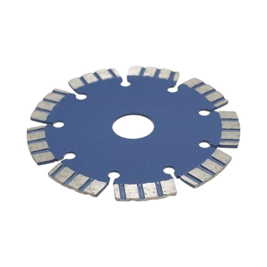 Disco diamantato turbo segmentato 115x22,23 mm, segmento 10 mm per cemento armato, pietra dura, autobloccanti Breckner Germany