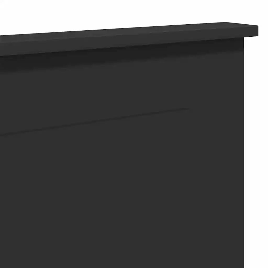 Testiera-Testata-Testiera Decorativa Rovere Nero 200 cm Legno multistrato 129340