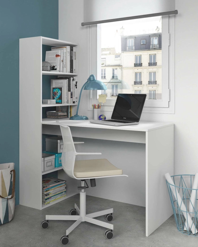 Ali, Scrivania Modulabile, 120x53x144h cm Bianco
