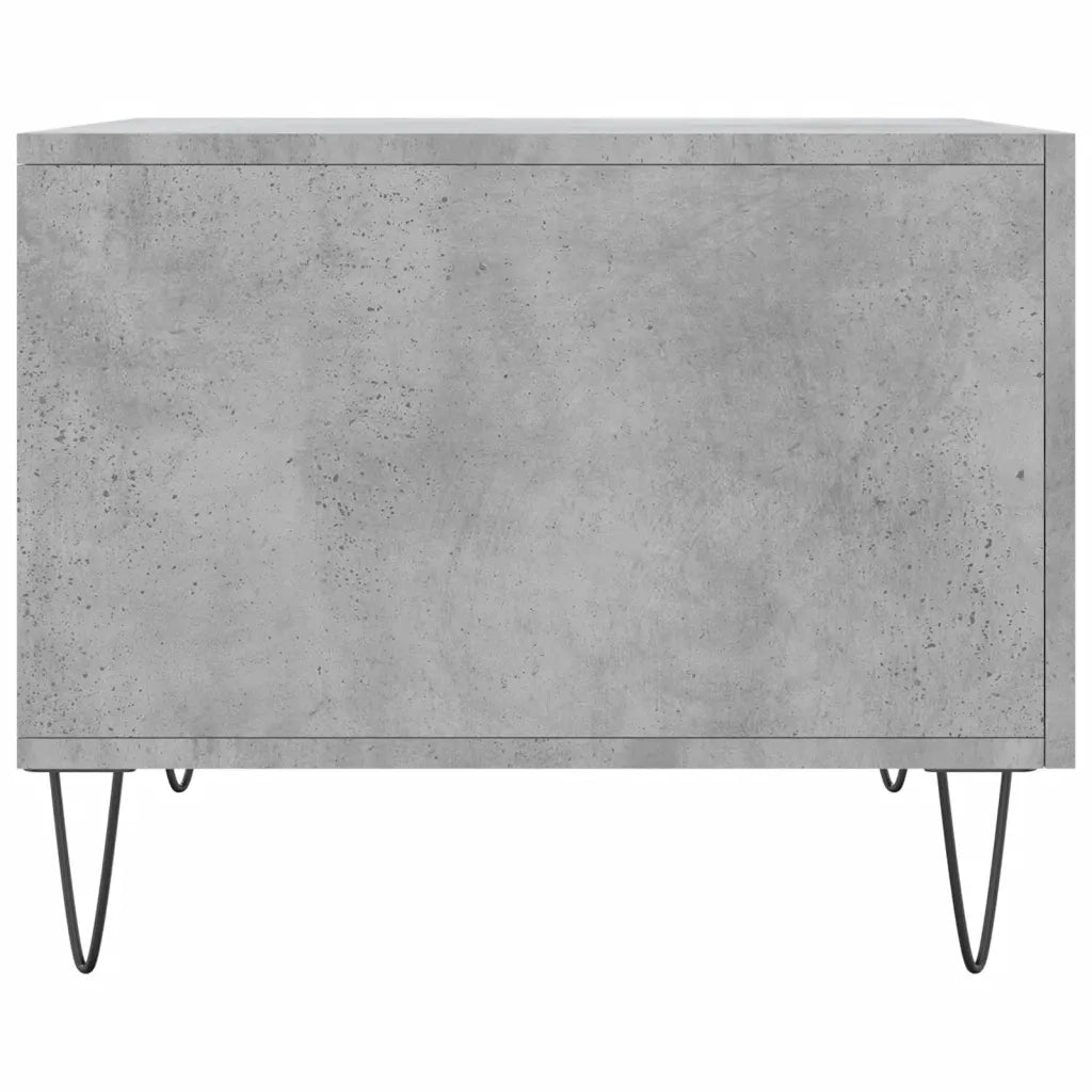 Tavolini Salotto 2pz Grigio Cemento 50x50x40 Legno Multistrato 829389