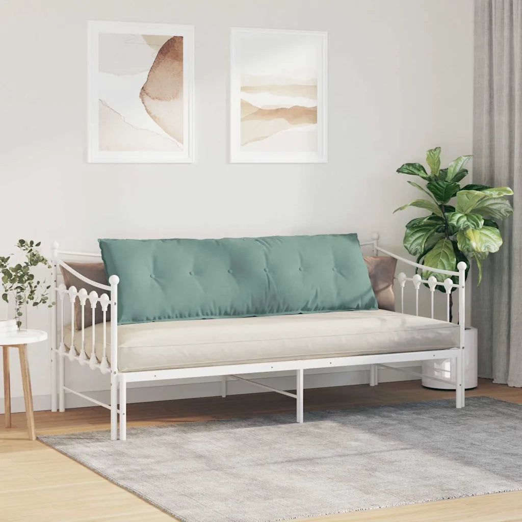 Cuscino per Schiena | Cuscino dorsale Verde Mare 160 x 50 cm Tessuto in Cords