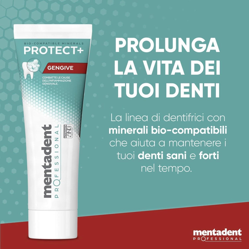 MENTADENT DENTIFRICIO PROFESSIONAL 75 ML COMBATTE L'INFIAMMAZIONE DELLE GENGIVE