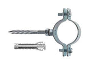 COLLARI PESANTI IN ACCIAIO ZINCATO PER TUBI CPT- - 1/2 p/tubi ø mm.19/22 tassello ø mm.10 - 10 pezzi FISCHER