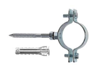 COLLARI PESANTI IN ACCIAIO ZINCATO PER TUBI CPT- - 1/2 p/tubi ø mm.19/22 tassello ø mm.10 - 10 pezzi FISCHER