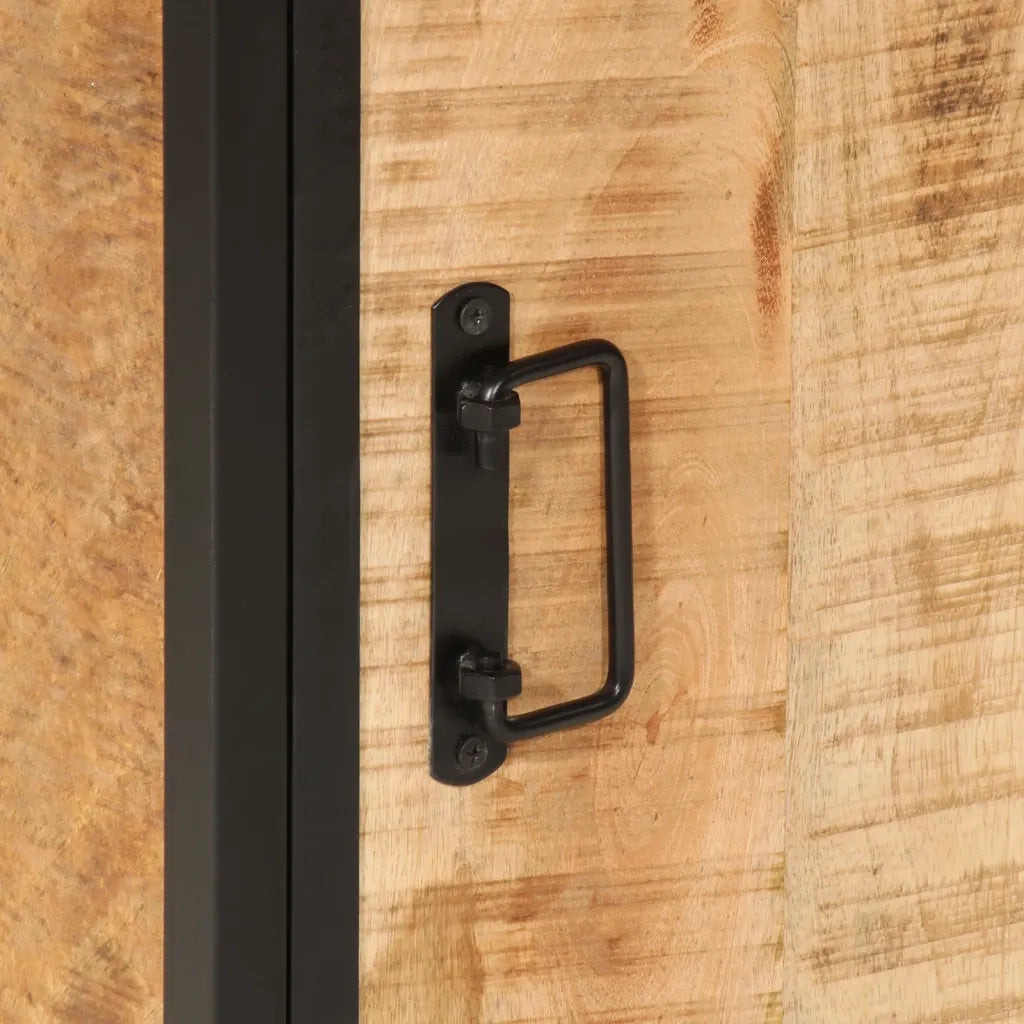 Mobile da Bagno | Armadio da bagno 40x27x90 cm in Legno Massello di Mango e Ferro
