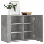 vidaXL Armadietto a Muro Grigio Cemento 75x35x60 cm in Truciolato